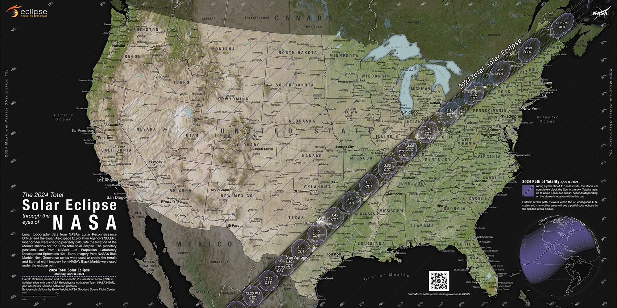 2024 Eclipse Map
